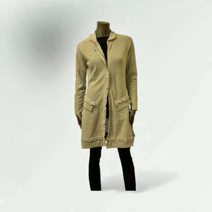 MId Grey Cardition with doulble zip